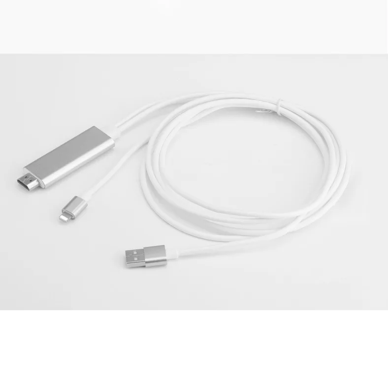 Адаптер для Apple в HDMI HD кабель 1080P iPad на iPhone 5 5S 6 S 7 Plus телефон подключен к телевизору