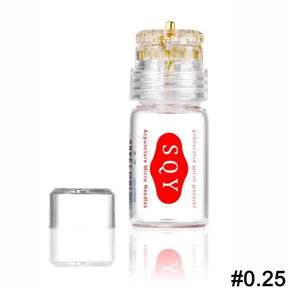 0.25mm Hydra иглы 20 золотые микро иглы автоматические наконечники Дерма роликовая оболочка роликовая система кожный штамп CE 0,25 мм 0,6 мм - Цвет: 0.25mm