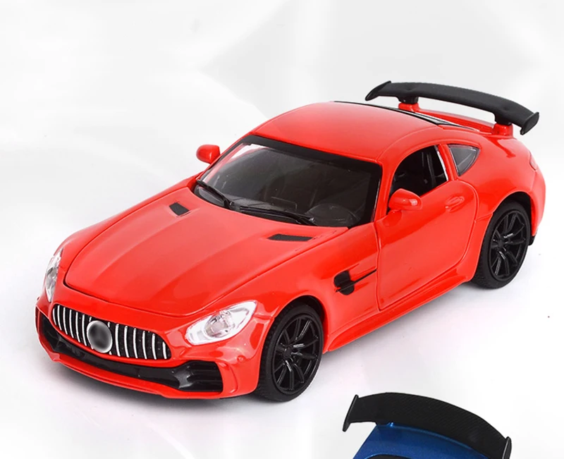 1:32 Scale Alloy Sport Car Model Hot AMG GT GTR Diecast Vehicle Wheels Toys Educational Sound Light Racing Auto Car Toy For Kids