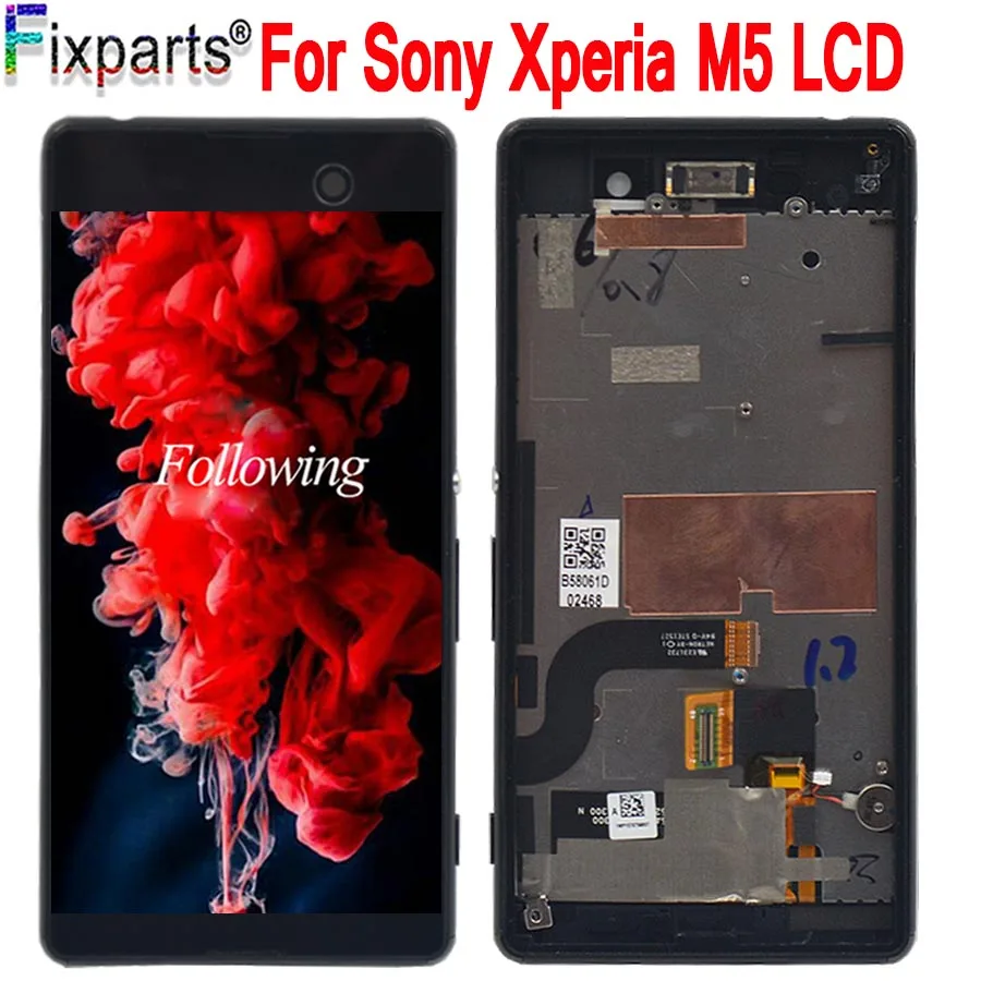 Для Sony Xperia M5 ЖК-дисплей кодирующий преобразователь сенсорного экрана в сборе с