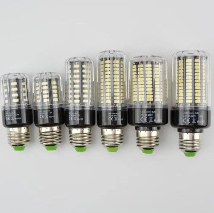 Новая светодиодная лампа SMD5736 более яркая 5730 E27 Smart IC 3 5 Вт 7 9 12 15 Светодиодная