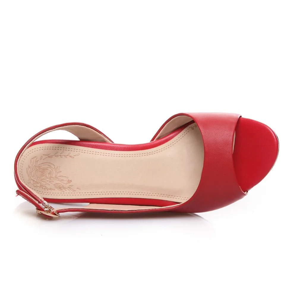 PQECFS/женские босоножки на высоком каблуке из натуральной кожи высокого качества