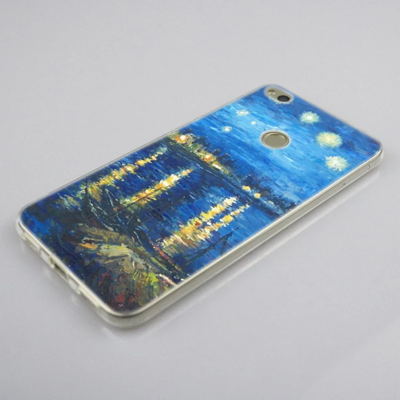 Популярный Мягкий силиконовый чехол Van Gogh Tardis для Huawei NOVA 3 3i 4 Honor 7A Pro 7S 6X 7X 8X 8 9 10 Lite