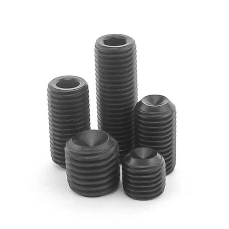100 шт. DIN916 M2 M2.5 M3 M4 M5 grade 12 9 шестигранный винт Grub s Набор точечных винтов |