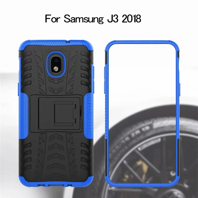 Whyes силиконовый чехол для samsung Galaxy J3 2018 Чехлы противоударный ПК Гибридный жесткий
