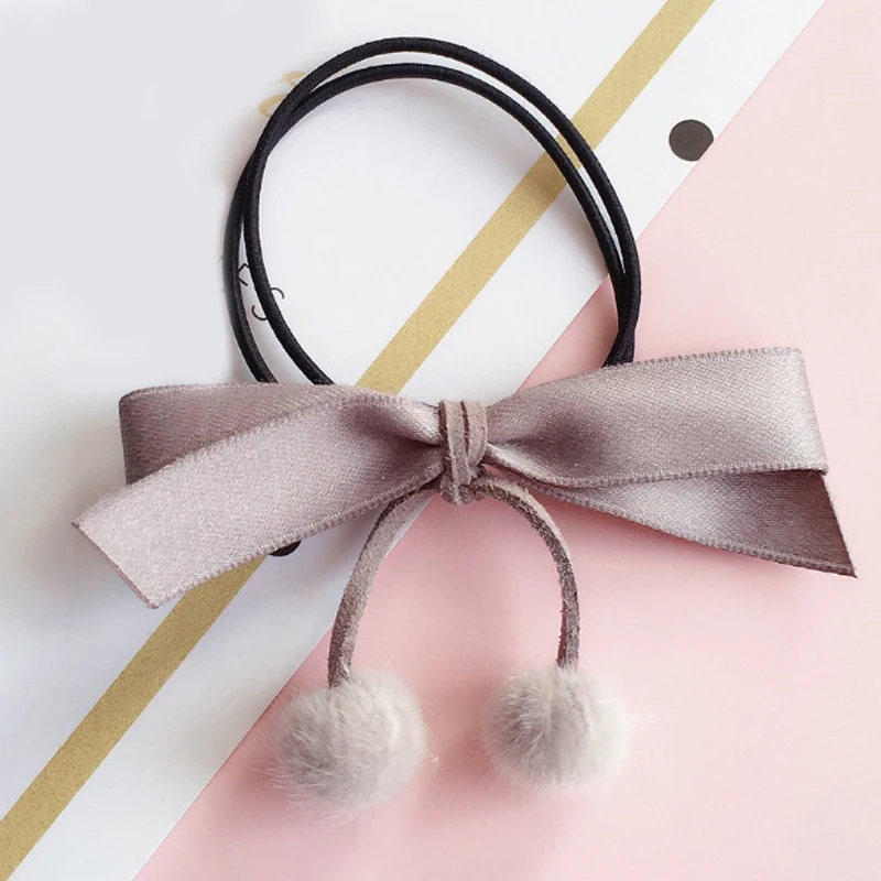 Эластичная фланелевая лента для волос с бантом на голову и цветочным рисунком