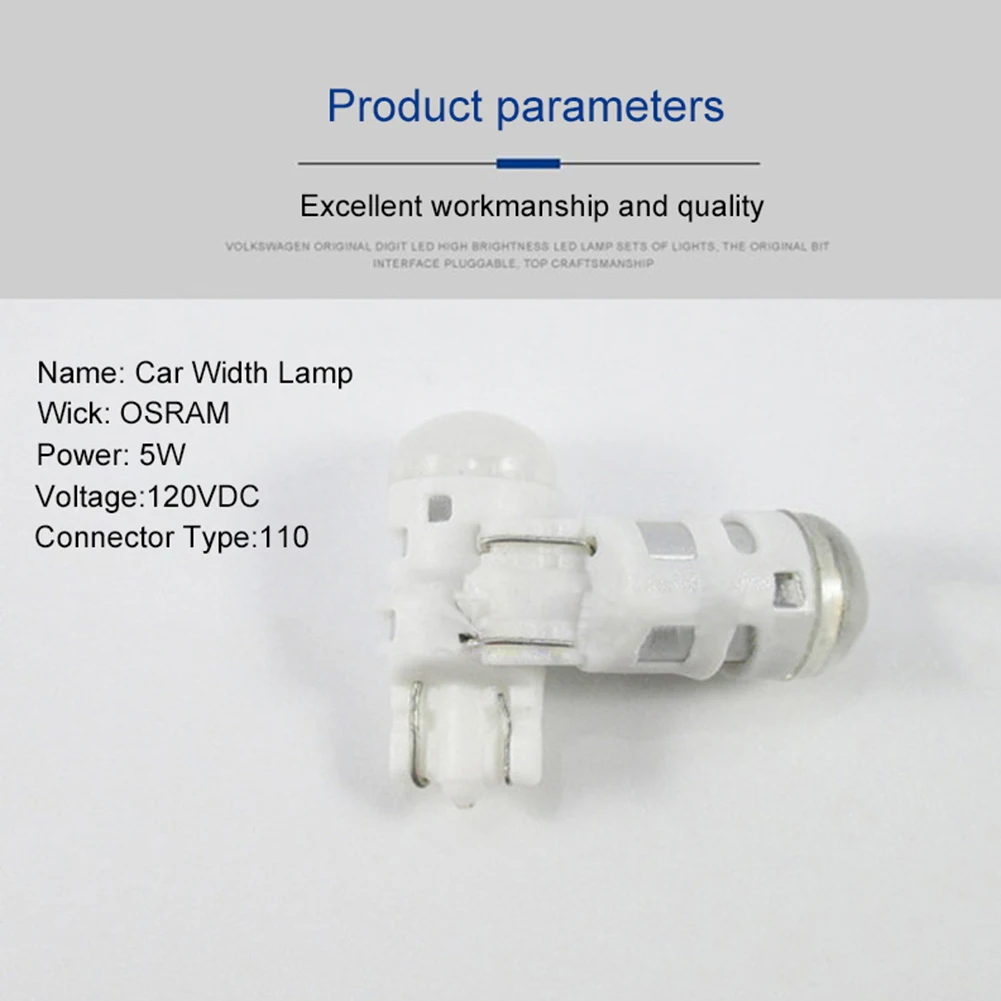 Для OSRAM T10 W5W 5w Led 1smd ширина фары автомобиля отсек дальнего света