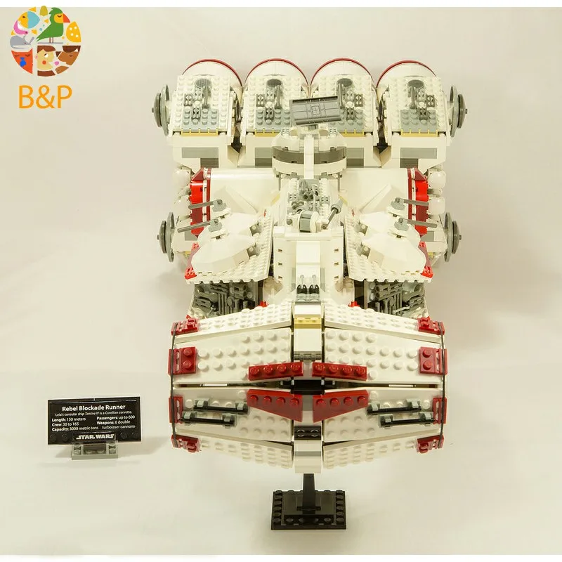 В наличии 05046 1788 шт. серии Star Wars UCS Tantive IV MOD 1001 Building Block Кирпичи игрушки для ребенка