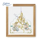 Набор для вышивания крестиком Fishxx A1427, картины для детской комнаты, для мальчиков и девочек, приморский пляж