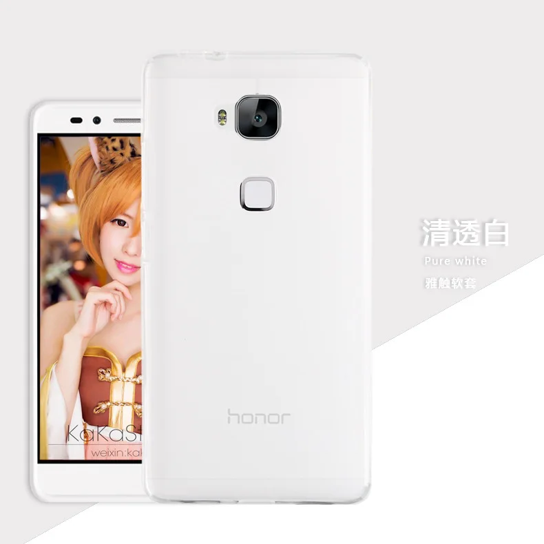 High Quality Soft Matte Pudding TPU Gel Silicone Rubber Case Cover For Huawei Honor 5X |