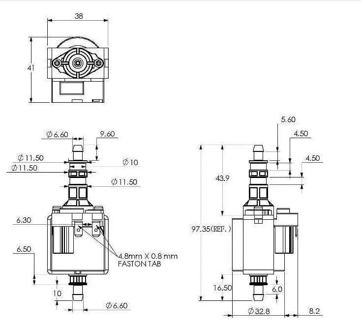 Новый переменного тока 24V 240V 25 Вт электромагнитный насос стиральная