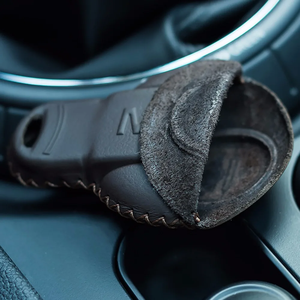 

Mini Keyless Remote Star Key Fob Case Cover First Layer of Leather for Mini Cooper Gen3 hatch countryman F54 F55 F56 F57 F60