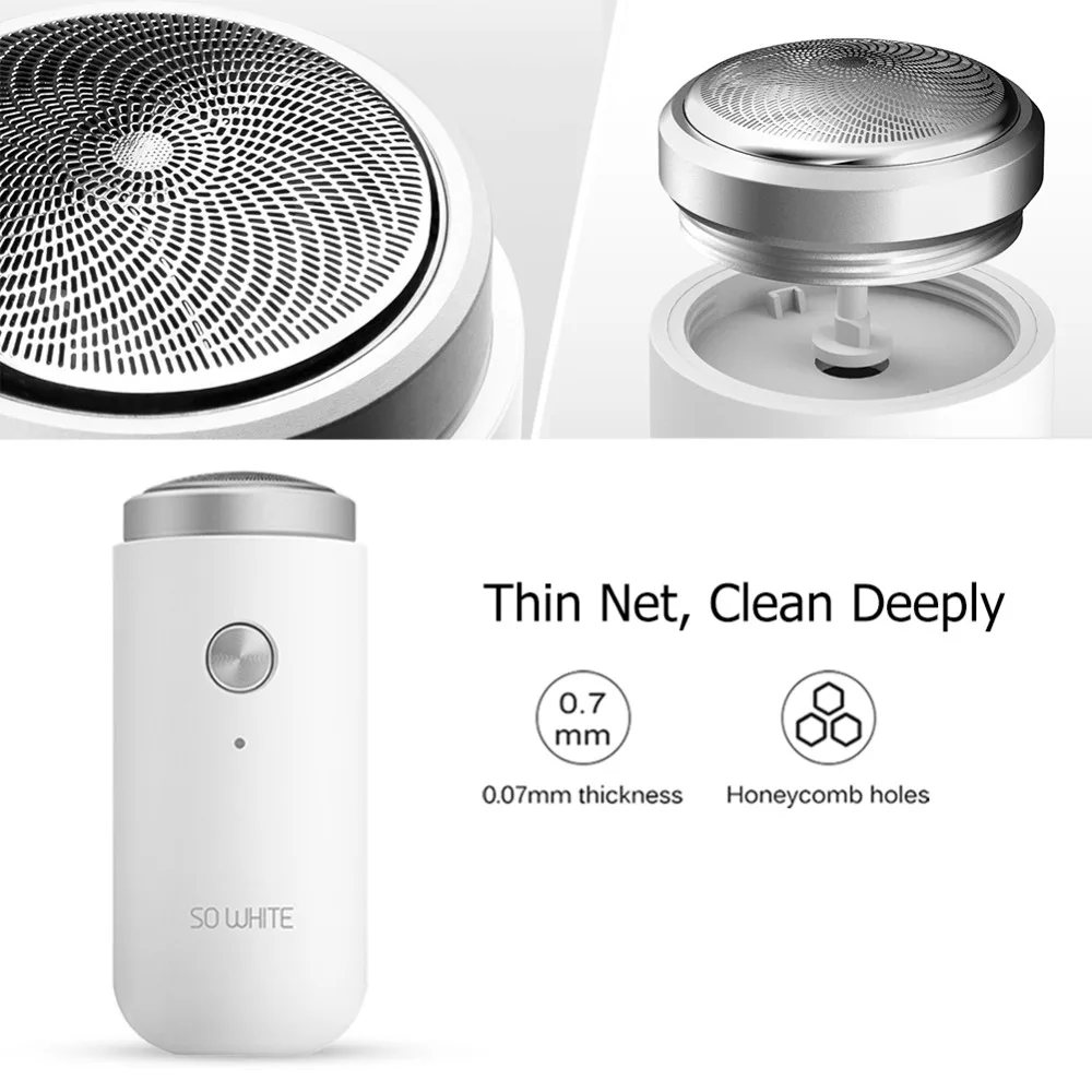 Xiaomi Mijia электробритва для мужчин SO WHITE ED1 USB перезаряжаемая бритва мини Водонепроницаемый триммер для бороды бритва Парикмахерская бритва