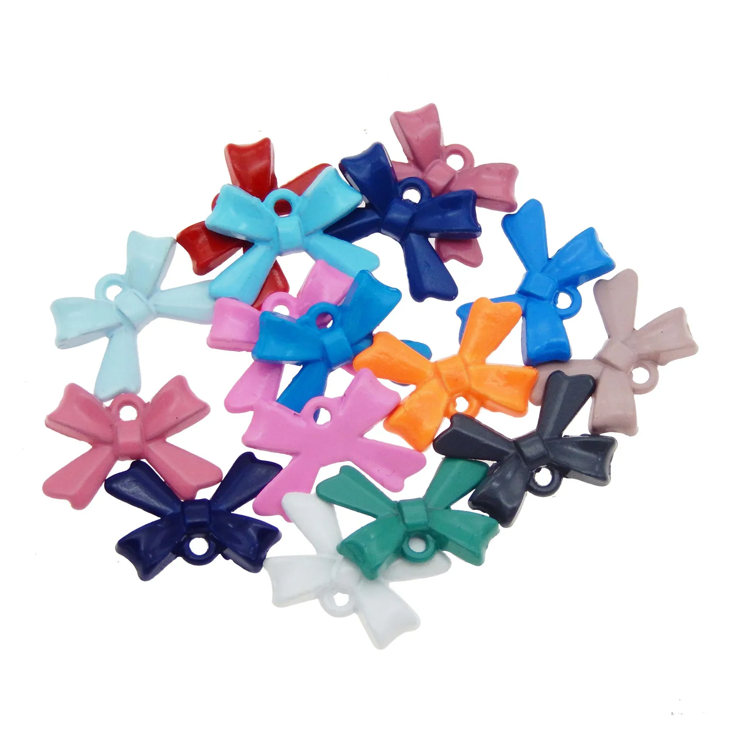 GraceAngie смешанный цвет 30 шт./упак. сплав цинка бант-кулон ювелирные изделия аксессуары детские украшения для девочек ремесло для дочери