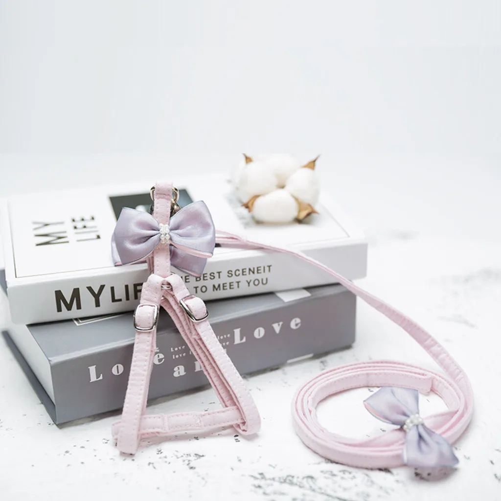 Шлейка Trsnser для собак галстук-бабочка домашних животных кошек жилет нагрудные