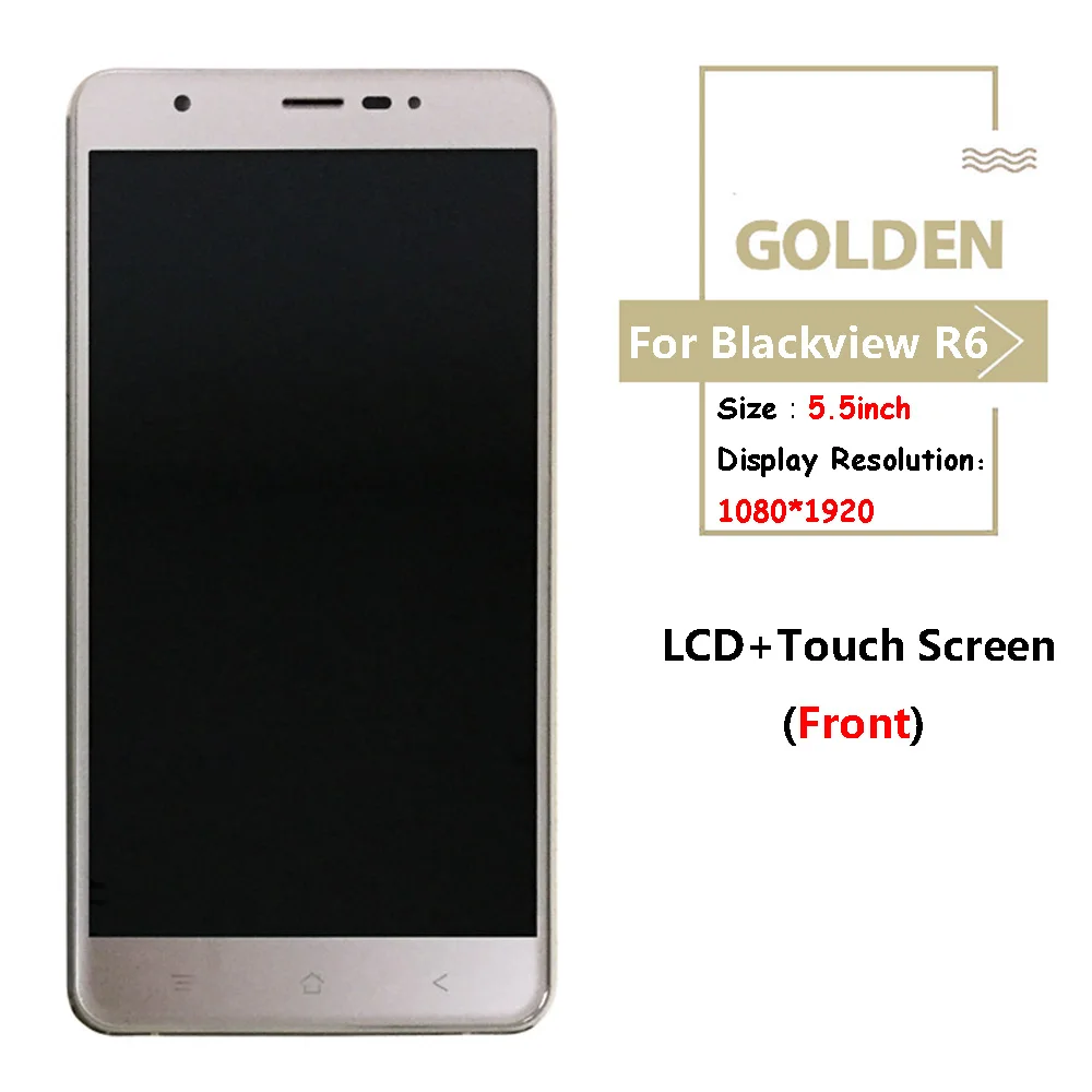 Дл Blackview R6 ЖК-экран протестированный ЖК-дисплей+ сенсорная панель дигитайзер замена дл Blackview R6 ЖК-дисплей с рамкой