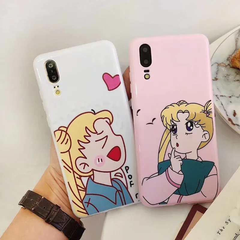 Япония Корейская кавайная морская Луна мягкий чехол для телефона iphone 6 6s 7 8 plus X XR XS