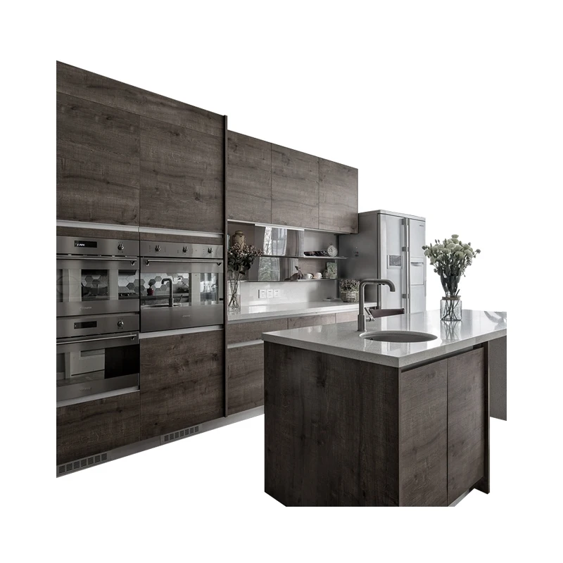 Кухонный шкаф для продуктов роскошная мебель кухни кухонные шкафы из твердой