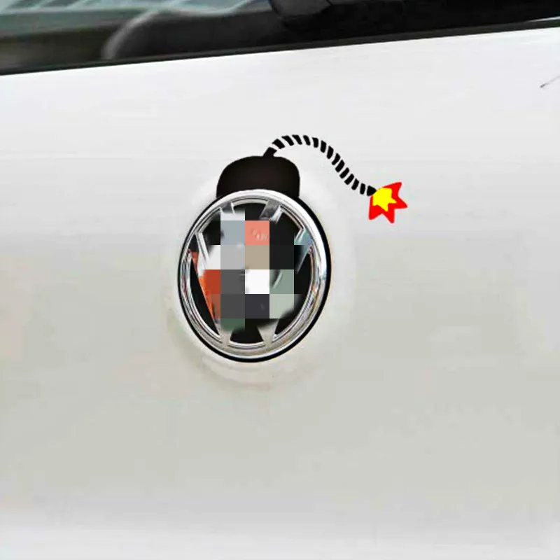 Автомобильные стикеры и наклейки Aliauto в виде бомбы аксессуары для Volkswagen Golf GTI Touareg