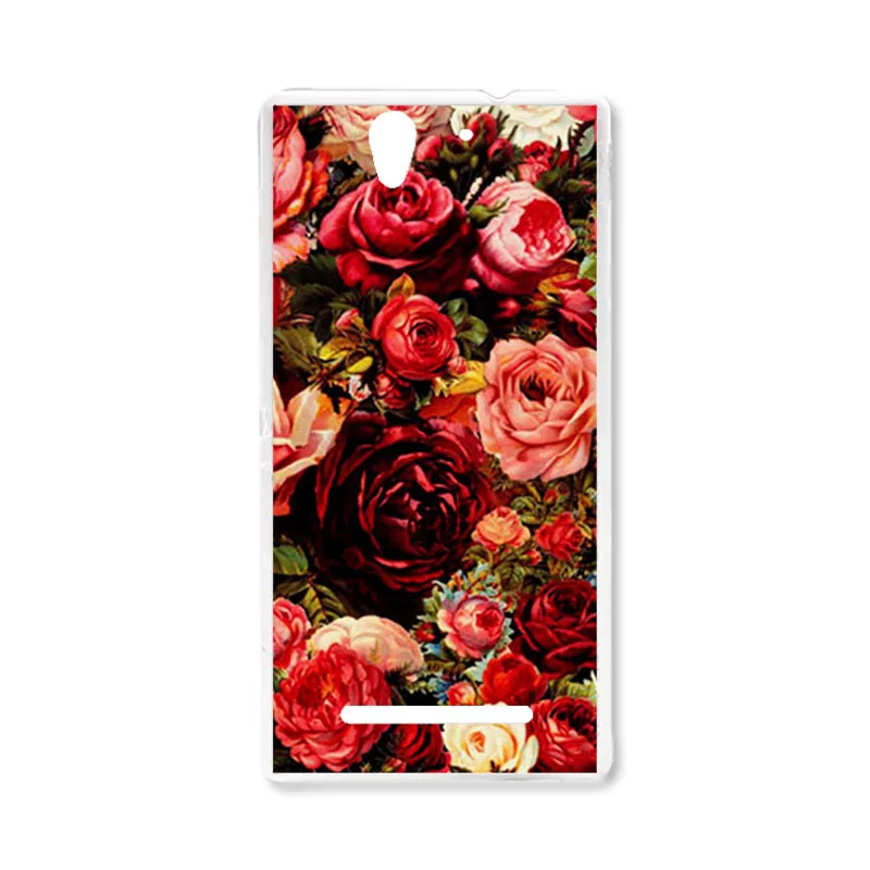 TAOYUNXI Мягкий ТПУ чехол для sony Xperia C3 D2533 чехол s для sony C3 Dual D2502 S55T S55U 5,5 дюймов DIY окрашенный защитный чехол - Цвет: C046