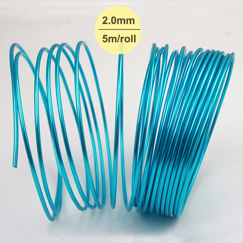 2 0 мм проволока из анодированного алюминия для рукоделия цветная Смешанная 5 м