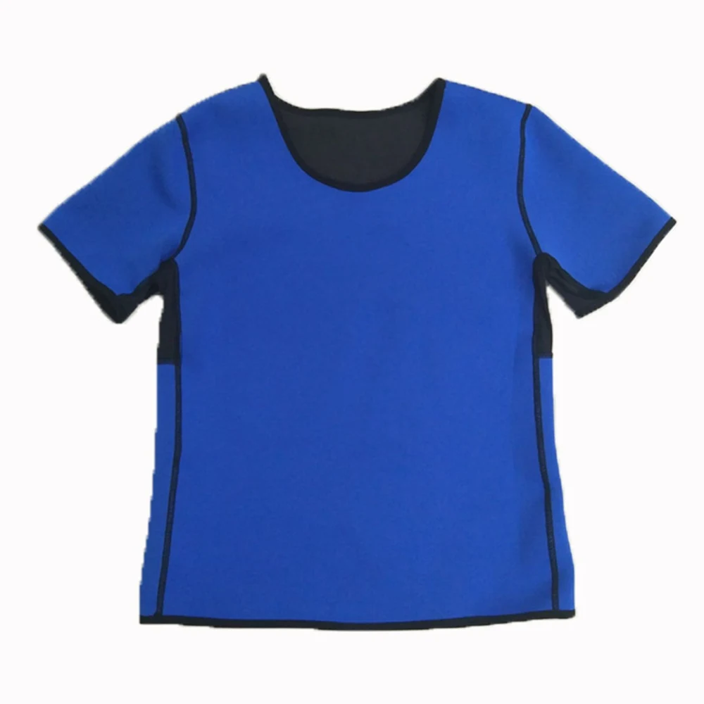 Palicy S-XXXL Plus Size Slim Waist Neoprene Bodyshaper T Shirt Sauna Suit Sweat Wetshirt for Weight Lose Tank Top Shapewear