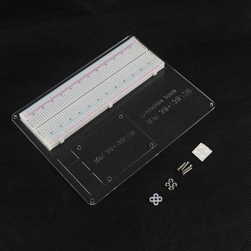 DIY Raspberry Pi акриловая пластина для эксперимента + MB-102 макетная плата 830 точек