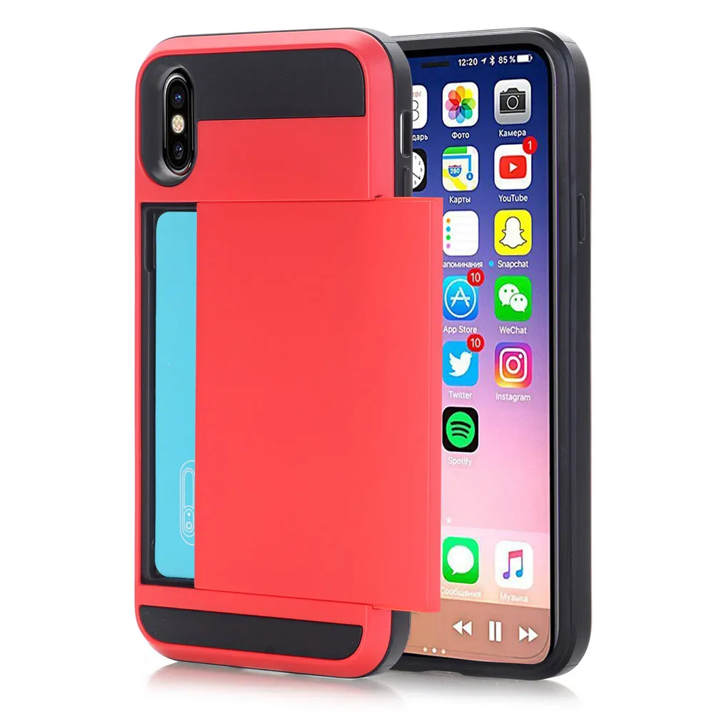 Olhveitra чехол для телефона аксессуары iPhone X 7 8 6 6S Plus с держателем карт XR XS Max 5 SE чехлы