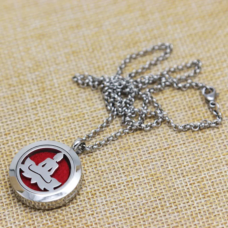 С цепочкой и 10 шт войлочных подушечек God Ароматерапия Эфирные масла колье из