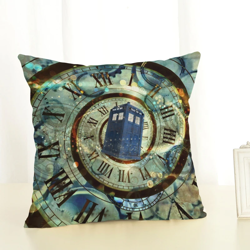 Наволочка для подушки Doctor Who 45x45 см, хлопковая льняная домашняя декоративная подушка для дивана, автомобильная спальная подушка