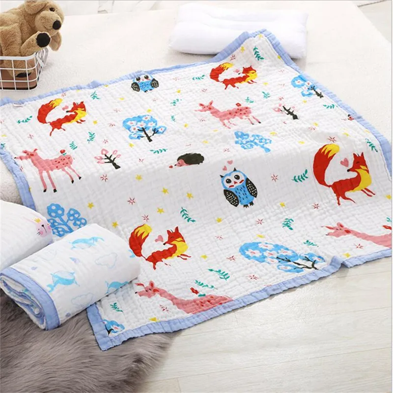 With Wide Binding 110*110cm Thick Breathable Baby Kids Child