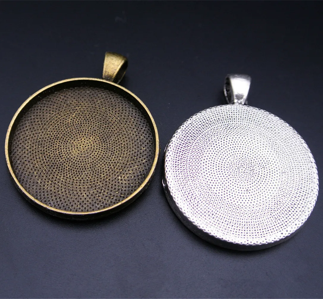 Ожерелье с подвеской кабошоном Ювелирная фурнитура плоским основанием для камеи