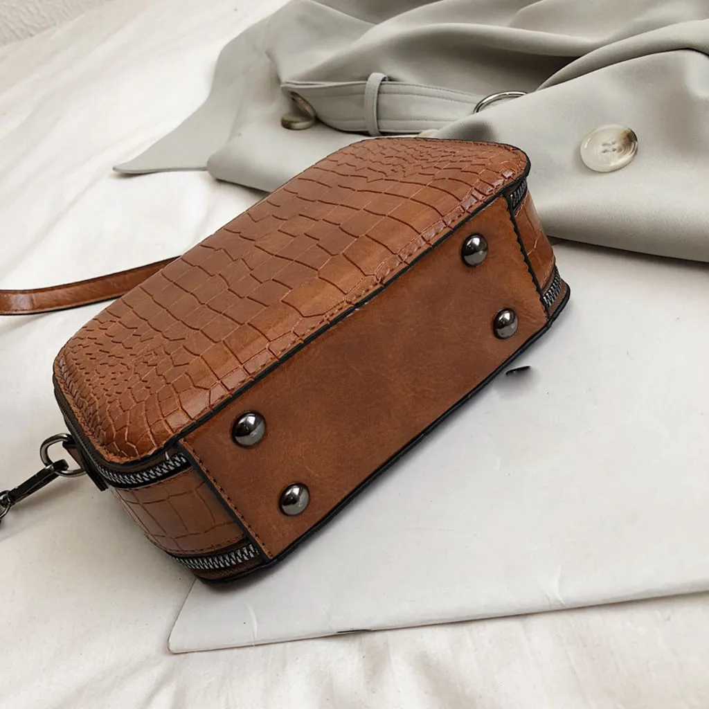 Сумка женская модная однотонная под крокодила|Сумки с ручками| |
