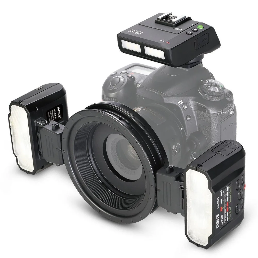 MEKE Meike MK-MT24 Macro Twin Lite Speedlight Flash for Canon DSLR Camera 70D 60D 760D 750D 550D 450D 1200D 5D 6D EOS M3 | Электроника