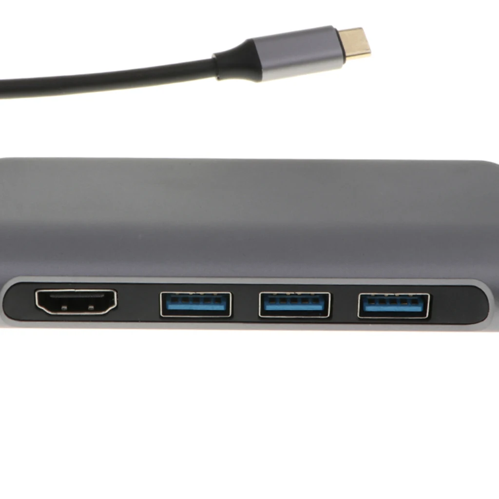 MagiDeal 8 в 1 type-C к HDMI USB кардридер PD концентратор адаптер для Macbook