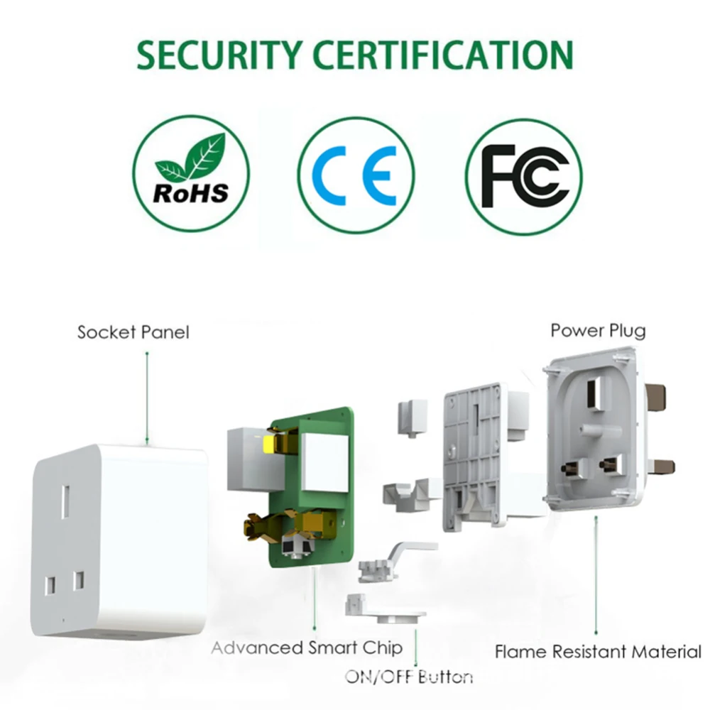 WiFi Smart Plug Socket Power Outlet Switch Support for Amazon Alexa control of mobile phone High | Электроника