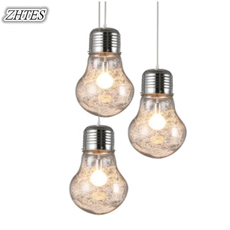 

Big Bulb Pendant Light Modern Minimalist Restaurant Bar Glass Pendant Light