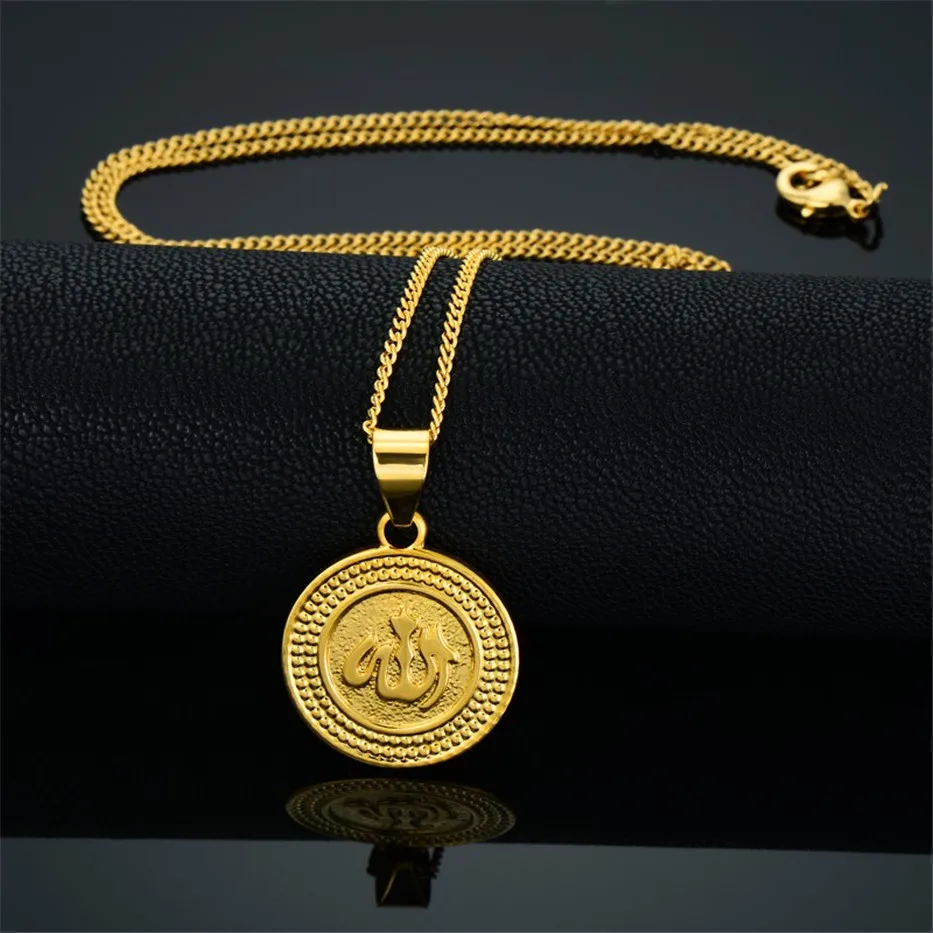 Женское Ожерелье с кулоном в арабском стиле золотистого цвета 2018|Ожерелья