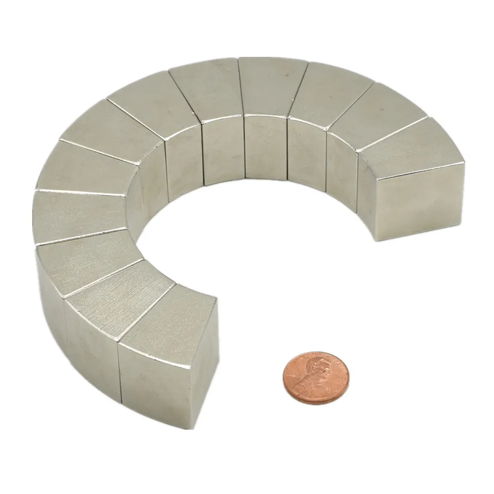 NdFeB дуговой сегмент r65xr37.5x20dexh27mm Большой мощный двигатель роторного двигателя