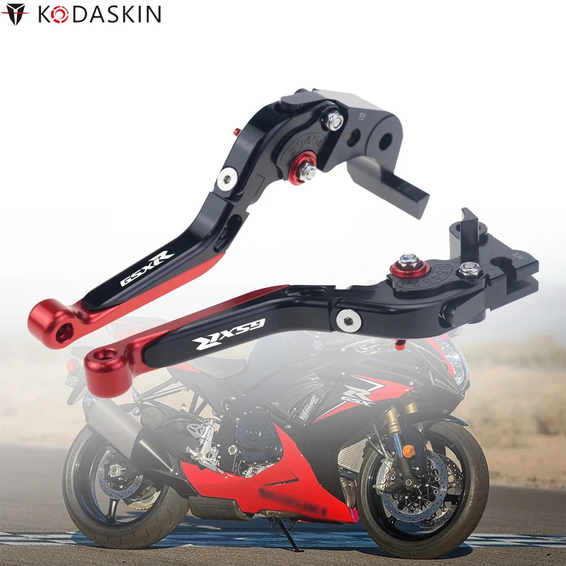 KODASKIN Складные Выдвижные тормозные рычаги сцепления для Suzuki GSXR750 2006 2010|Руль