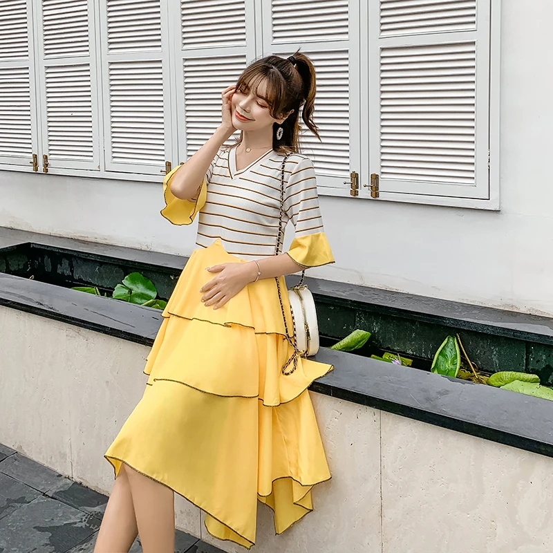 2019 Новое поступление летнее платье для беременных женские повседневные платья в