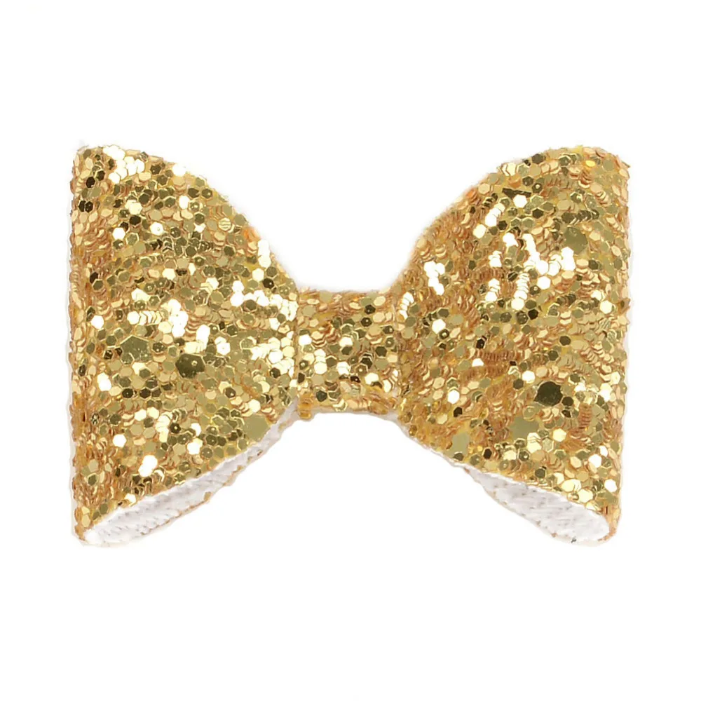 30pcs/lot 2inch Glitter Hair Bows Without Clip Handmade Mini Bow For DIY Crafting | Детская одежда и обувь