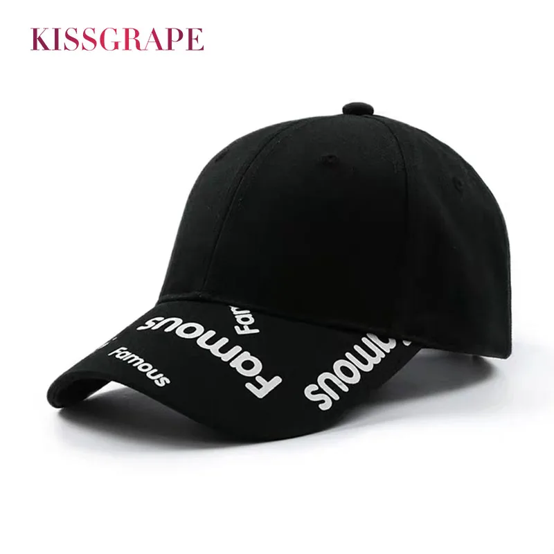 

New Spring Summer Unisex Cotton Hats Baseball Caps Women Street Style Snapback Hats for Men Famous Hats with Letters Adustable