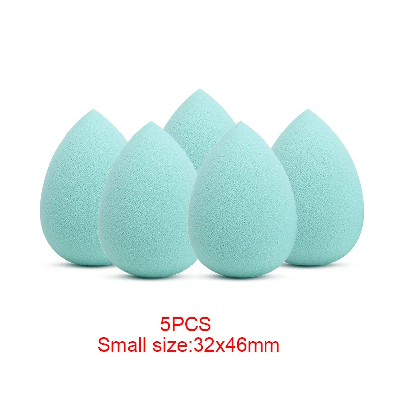 Small Light Green Cocute макияж 5 шт./компл. губка основа для Макияжа Косметический слойка порошка гладкая Красота косметический спонж для макияжа, Красота Инструменты подарки - Цвет: Small Light Green