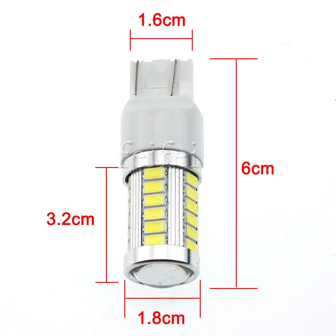 2 шт. светодиодные противотуманные фары BA15S T20 7443 P21W 33 SMD 5630 для автомобиля