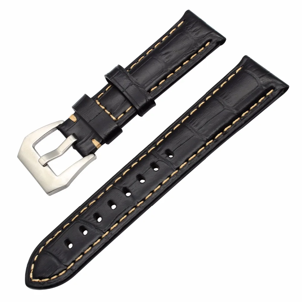 Итальянский ремешок из телячьей кожи для часов 20/22/24/26 мм Rado Bell & Ross Oris Montblanc
