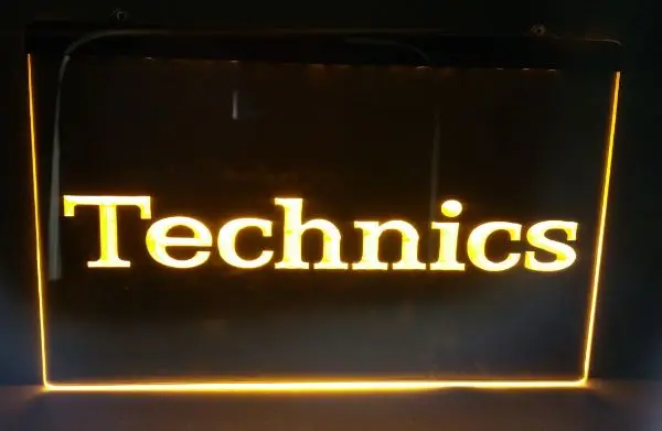 Technics логотип 2 размера Новый NR пивной бар Паб Клуб 3d вывески светодиодный