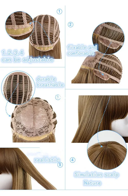 Мода Европейских И Американских Женщин Полные Парики Шнурка Короткие Волнистые