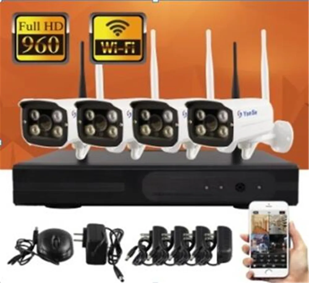 

4CH 960p WIFI IP Camera NVR Kit