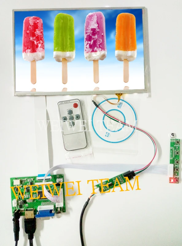 Raspberry Pi 3 Дисплей 10. 1 дюйм ЖК дисплей VGA сенсорный Экран Панель модуль 1280*800 монитор